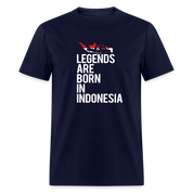 Legends are born in Indonesia Unisex Classic T-Shirt - navy
