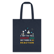 Chemistry jokes new design 2025 tote bag - navy
