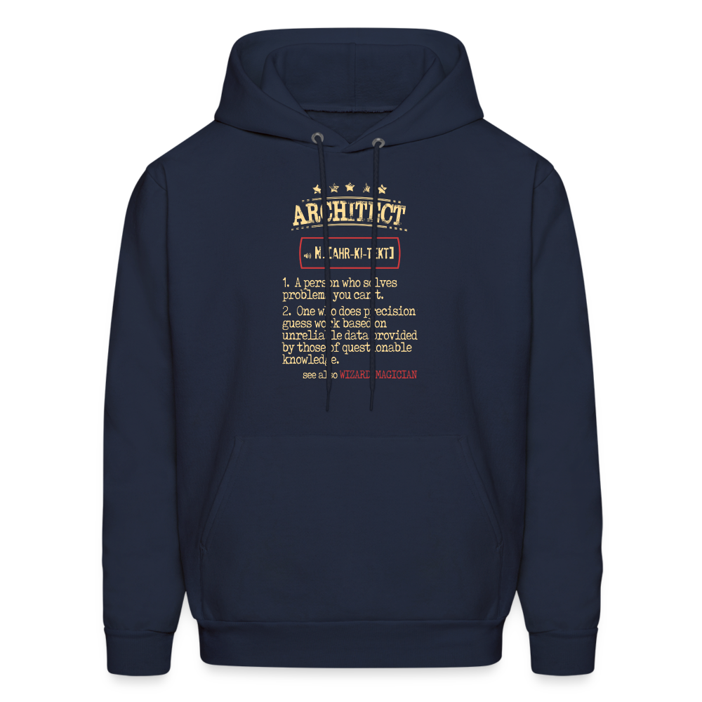 Architect see also WIZARD, MAGICIAN Men's Hoodie - navy