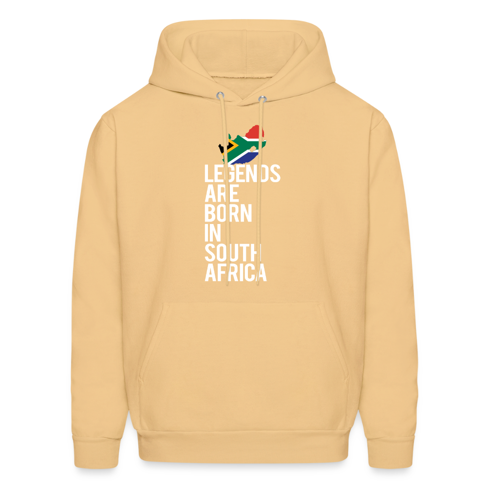 Legends are born in South Africa Unisex Hoodie - light gold 