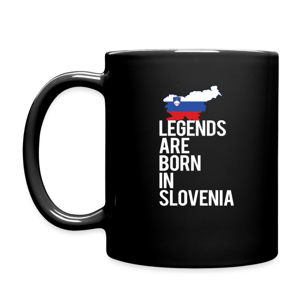 Black mug for people born in Slovenia, Gift for Coffee or Tea lover, Christmas gift for person born in Slovenia - black