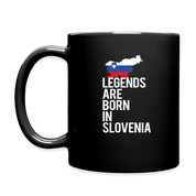 Black mug for people born in Slovenia, Gift for Coffee or Tea lover, Christmas gift for person born in Slovenia - black