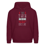 This is what an awesome Insurance Sales Agent looks like S00091 Men's Hoodie - burgundy