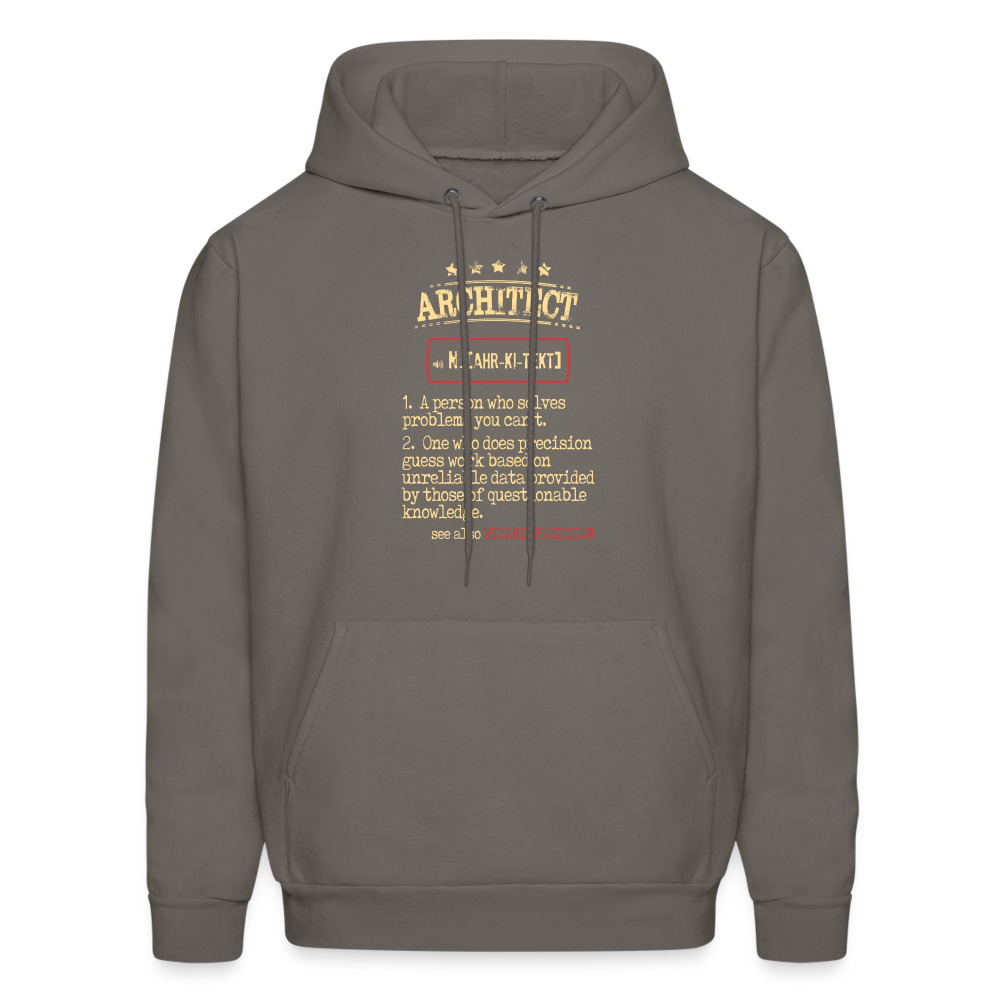 Architect see also WIZARD, MAGICIAN Men's Hoodie - asphalt gray