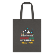 Chemistry jokes tote bag new design 2025 - charcoal