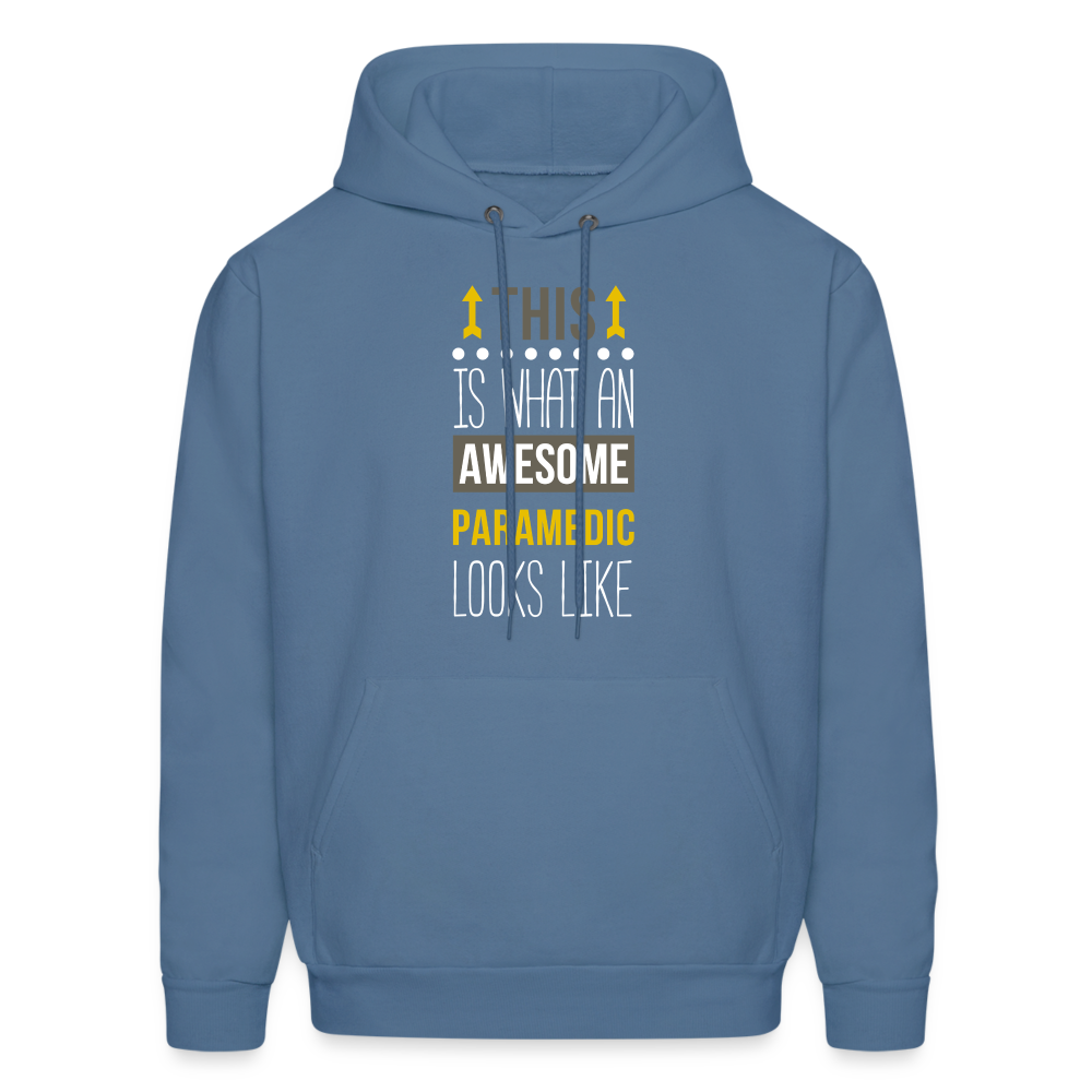 This is what an awesome Paramedic looks like  S00104 Men's Hoodie - denim blue