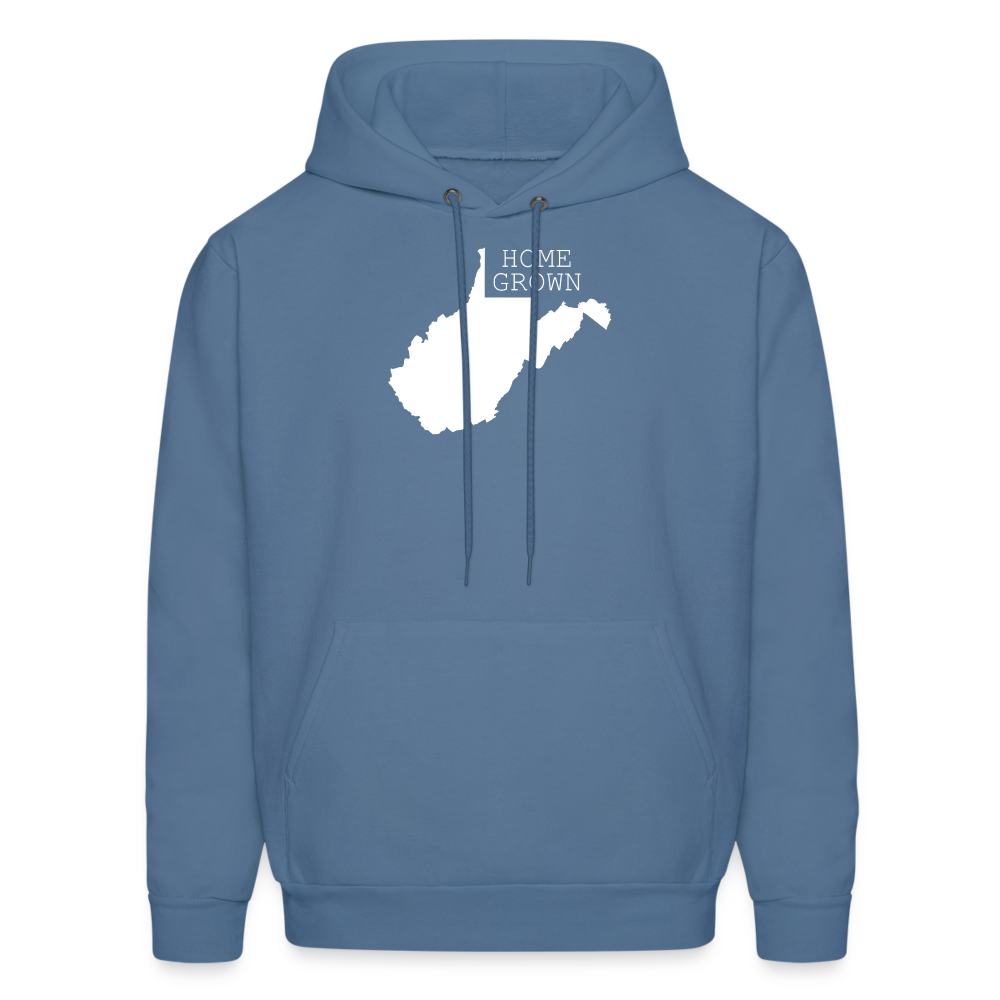 S00048 West Virginia- Home grown Men's Hoodie - denim blue
