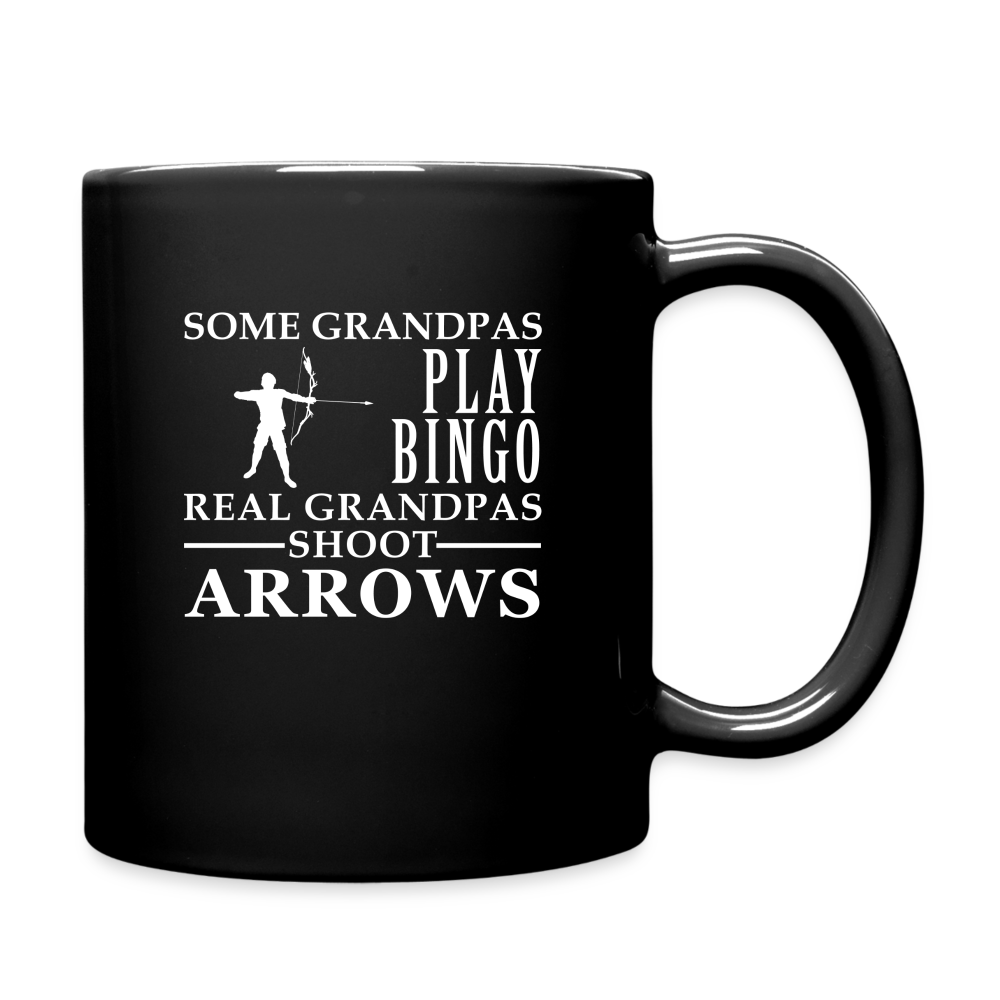 Archery Grandpa Full Color Mug - black