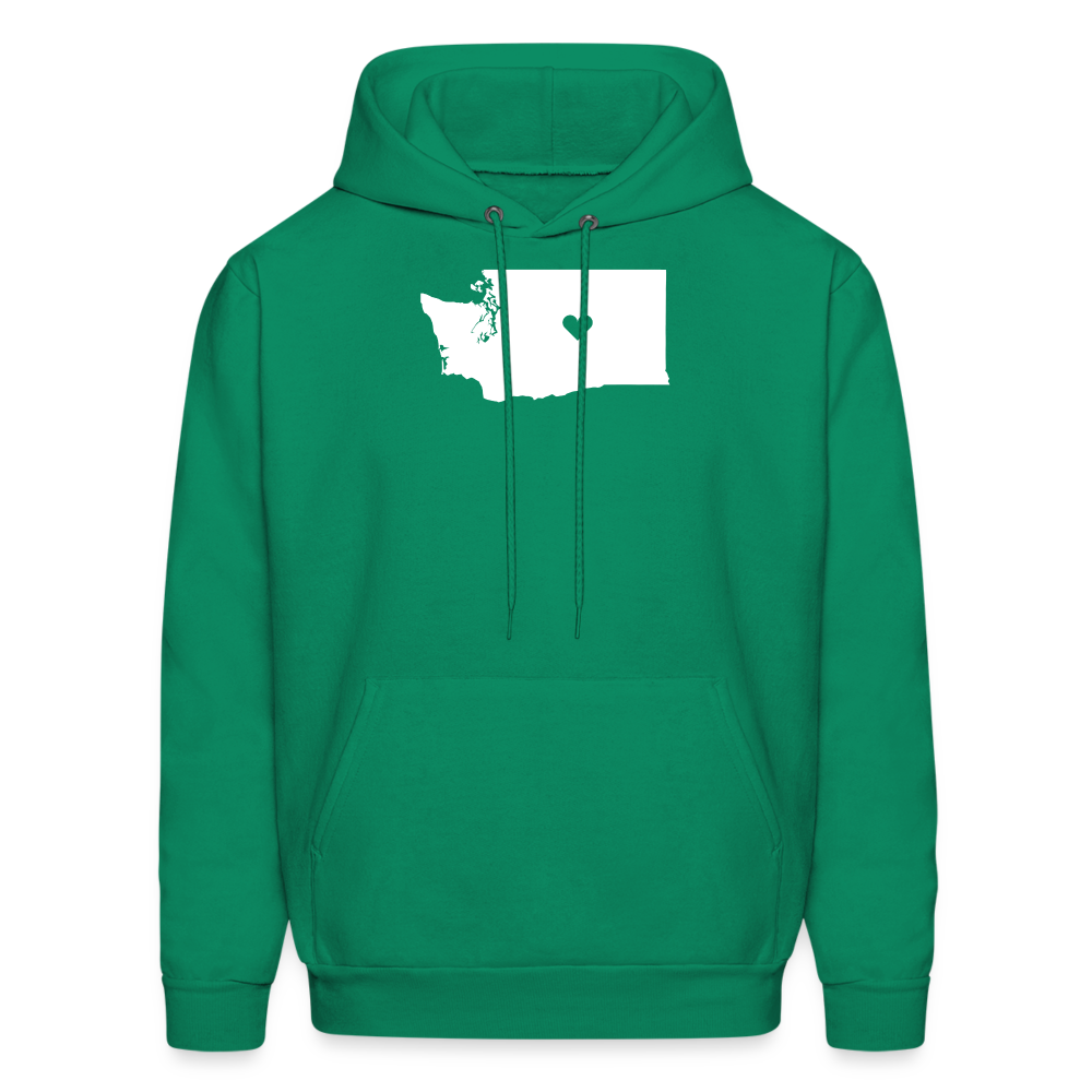 S00047 Washington -Love Men's Hoodie - kelly green