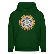 Buddhist Hoodie - Peace around me, face above me, light within me, grace below me Crewneck Gift - forest green