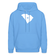 S00040 South Carolina-Love  Men's Hoodie - carolina blue