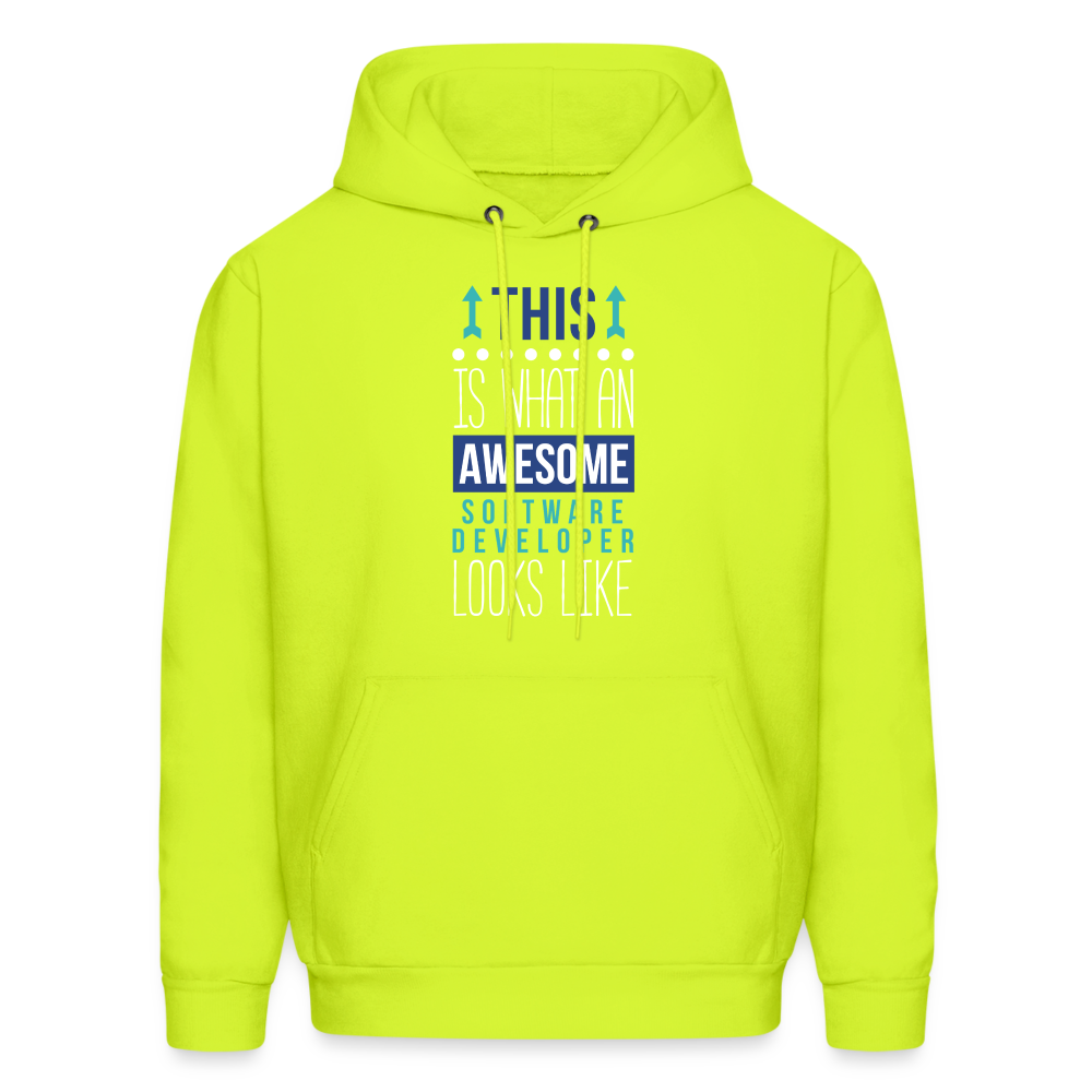 Nurse Practitioner Hoodie - This is what an awesome Nurse Practitioner looks like S00067 Men's Hoodie - safety green