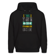 IT manager This is what an awesome IT manager looks like  S00074 Men's Hoodie - black