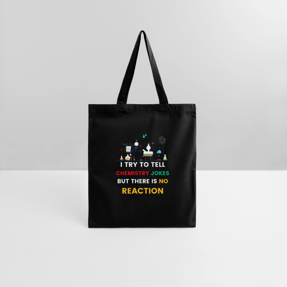 Chemistry jokes tote bag new design 2025 - black