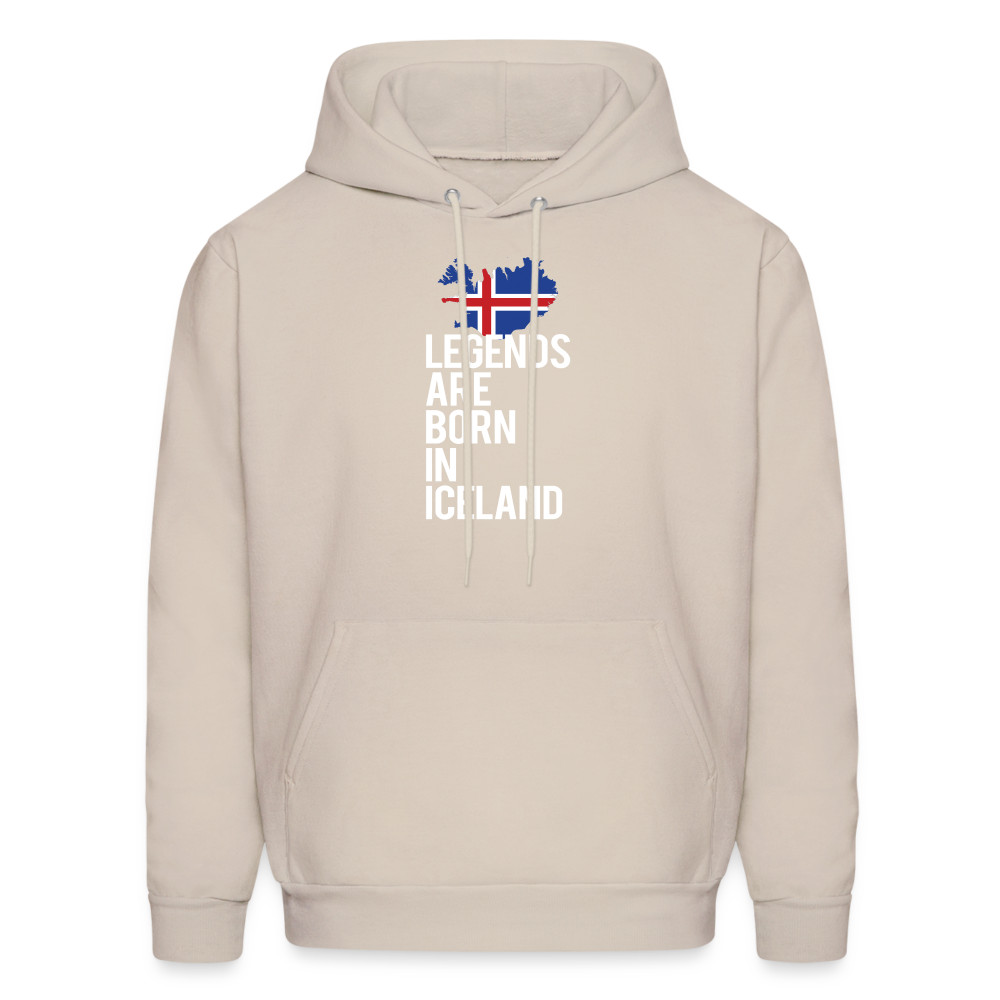 Iceland Hoodie - Legends are born in Iceland, Icelandic Gift K00465 - Sand