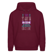 This is what an awesome Operations research analyst looks like  S00069 Men's Hoodie - burgundy