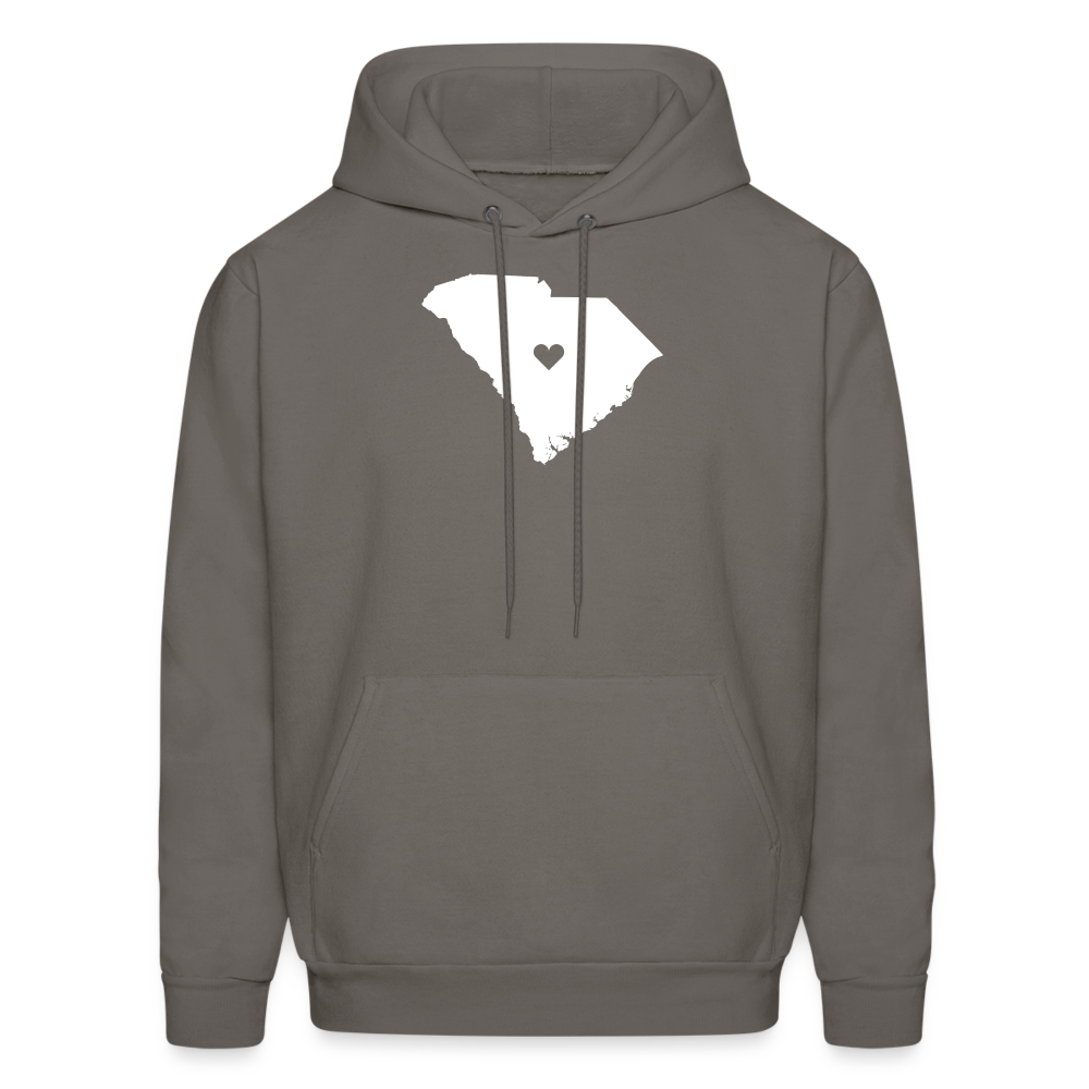 S00040 South Carolina-Love  Men's Hoodie - asphalt gray