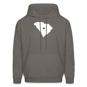 S00040 South Carolina-Love  Men's Hoodie - asphalt gray