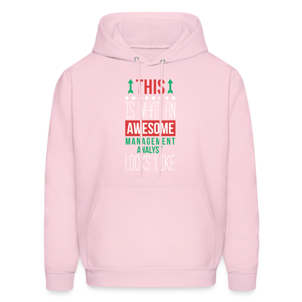 Management analyst This is what an awesome Management analyst looks like S00077 Men's Hoodie - pale pink