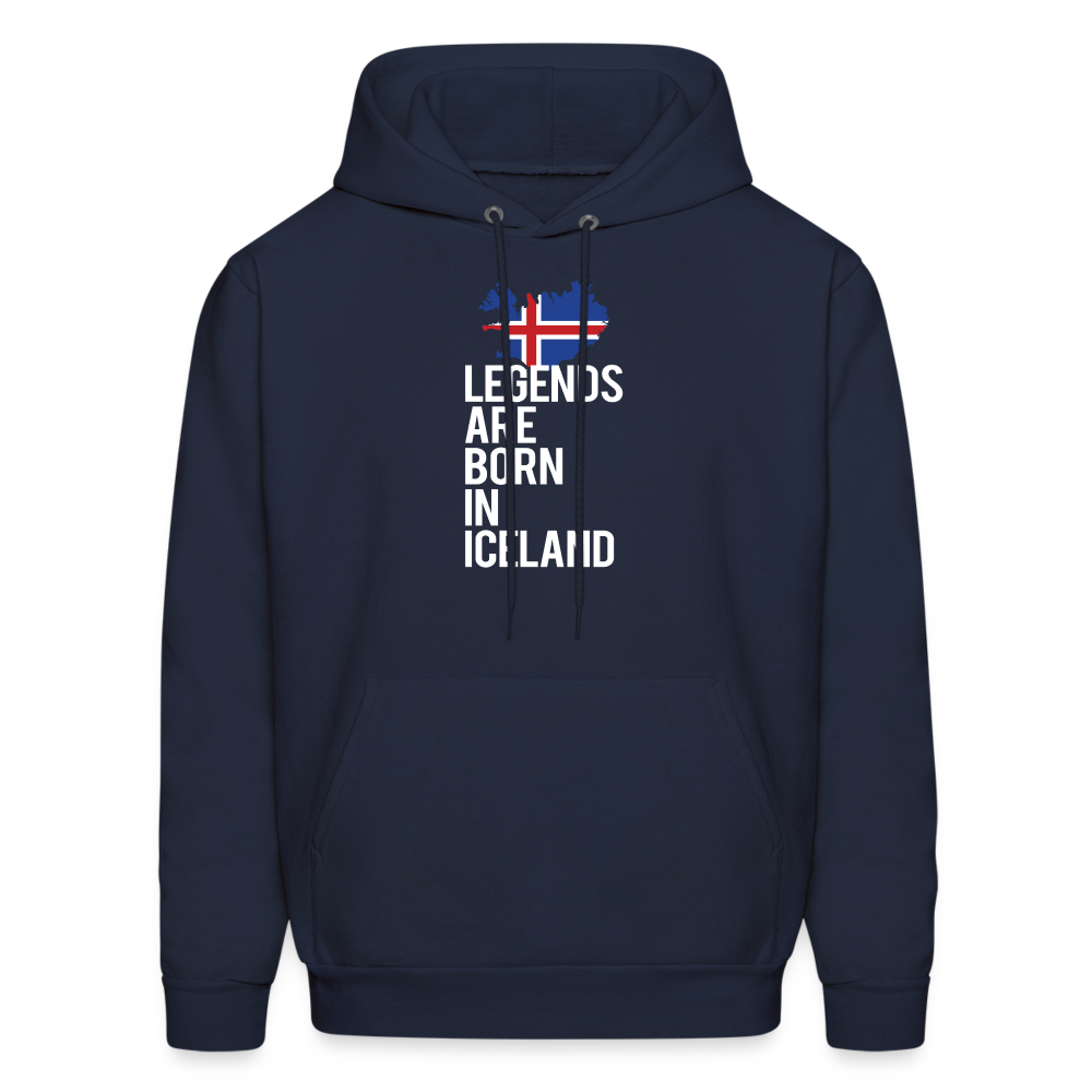 Iceland Hoodie - Legends are born in Iceland, Icelandic Gift K00465 - navy