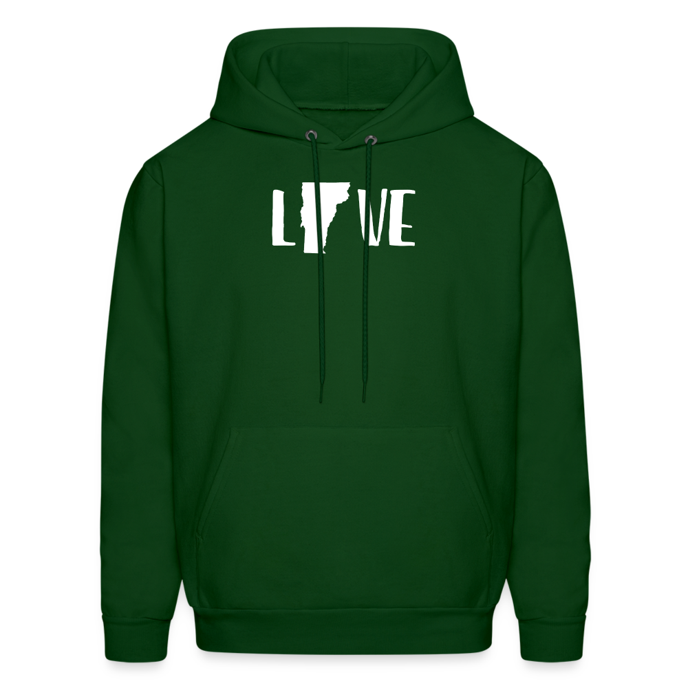 S00045 Vermont -Love Men's Hoodie - forest green