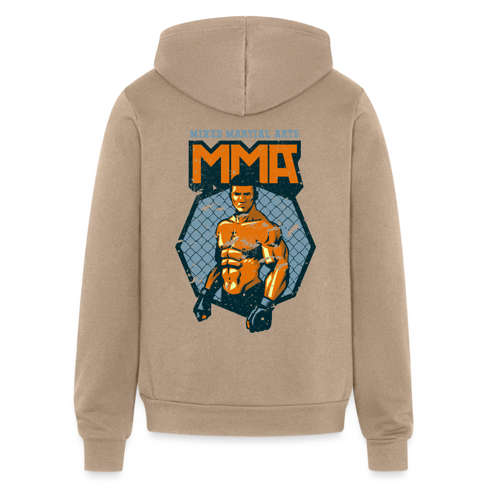 Mixed martial arts Unisex Zip Hoodie S00305 - tan