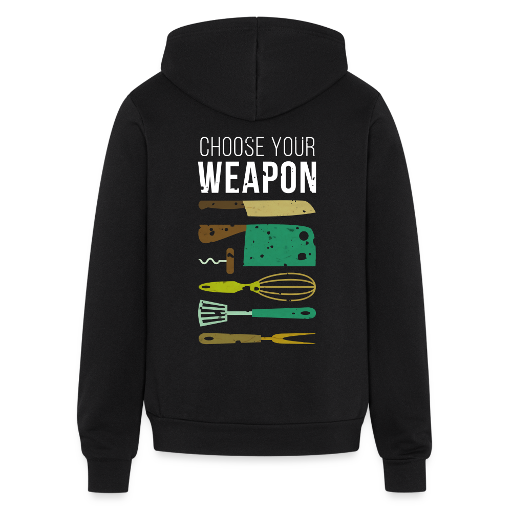 S00534 Choose your weapon Gildan Heavy Blend Adult Zip Hoodie - black