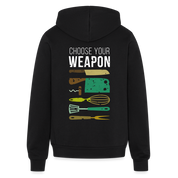 S00534 Choose your weapon Gildan Heavy Blend Adult Zip Hoodie - black