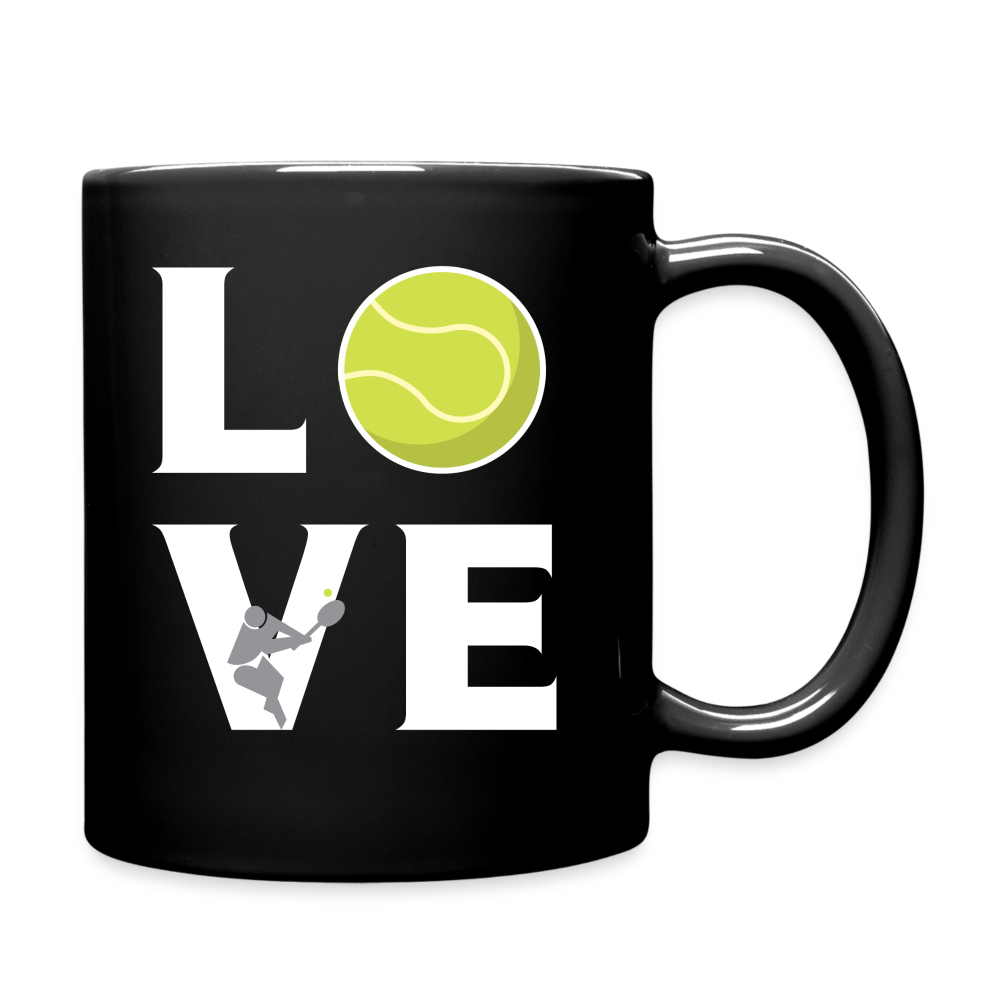 Love Tennis Full Color Mug - black