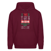Management analyst This is what an awesome Management analyst looks like S00077 Men's Hoodie - burgundy