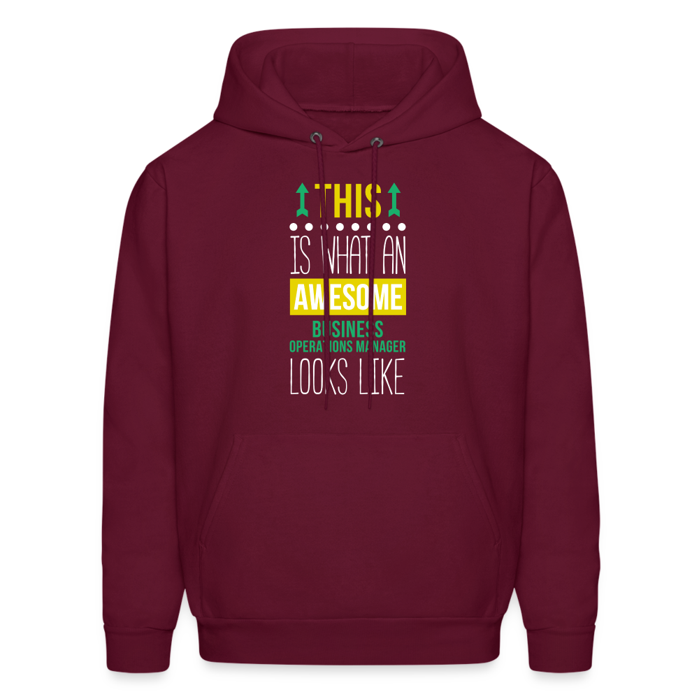 This is what an awesome Business operations manager looks like  S00080 Men's Hoodie - burgundy