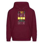 This is what an awesome Business operations manager looks like  S00080 Men's Hoodie - burgundy