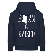 S00024 Mississippi Born & raised  Men's Hoodie - navy