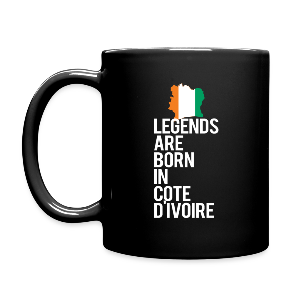Legends are born in Cote d'Ivoire Full Color Mug - black