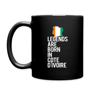 Legends are born in Cote d'Ivoire Full Color Mug - black