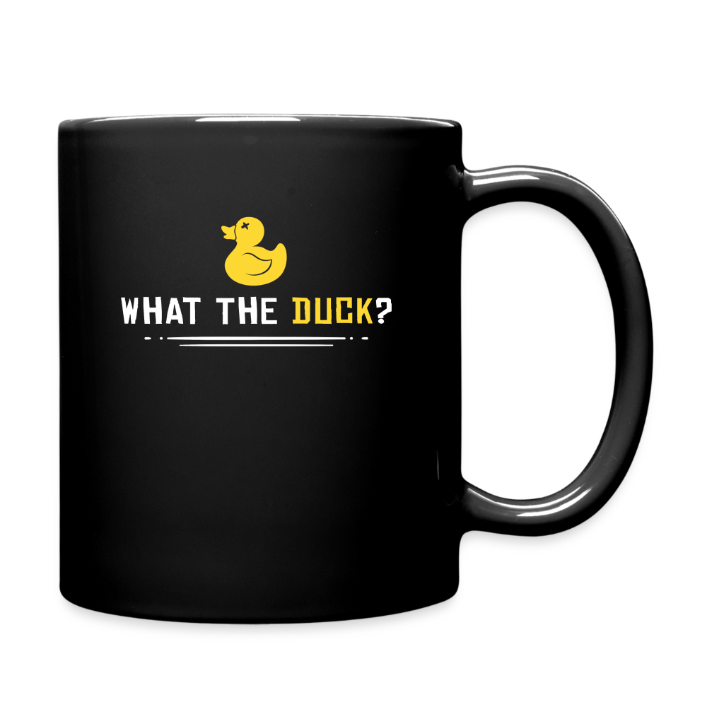What the Duck Full Color Mug - black