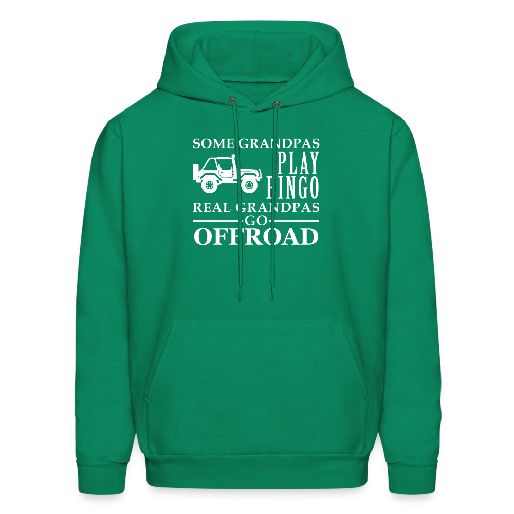 K00008 Some Grandpas play bingo, real Grandpas go Off-road  Men's Hoodie - kelly green