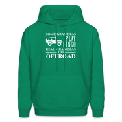 K00008 Some Grandpas play bingo, real Grandpas go Off-road  Men's Hoodie - kelly green