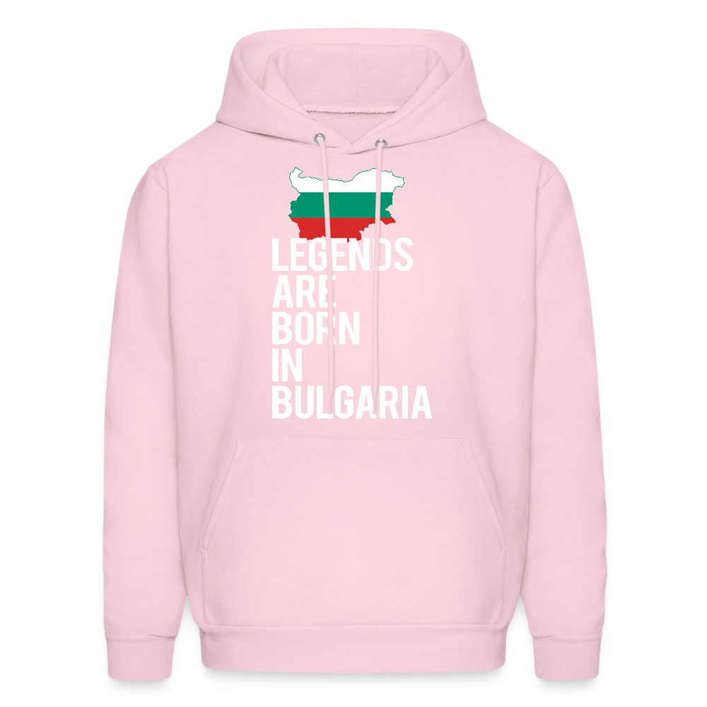 Men hoodie K00414 Bulgaria Hoodie - Legends are born in Bulgaria, Bulgarian Gift  Men's Hoodie - pale pink