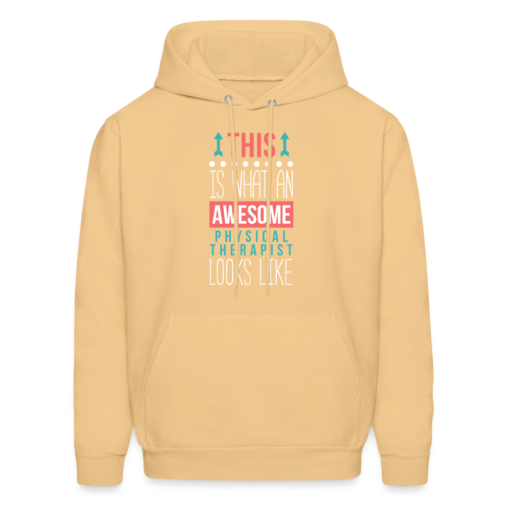 Physical therapist Hoodie - This is what an awesome Physical therapist looks like S00068 Men's Hoodie - light gold 