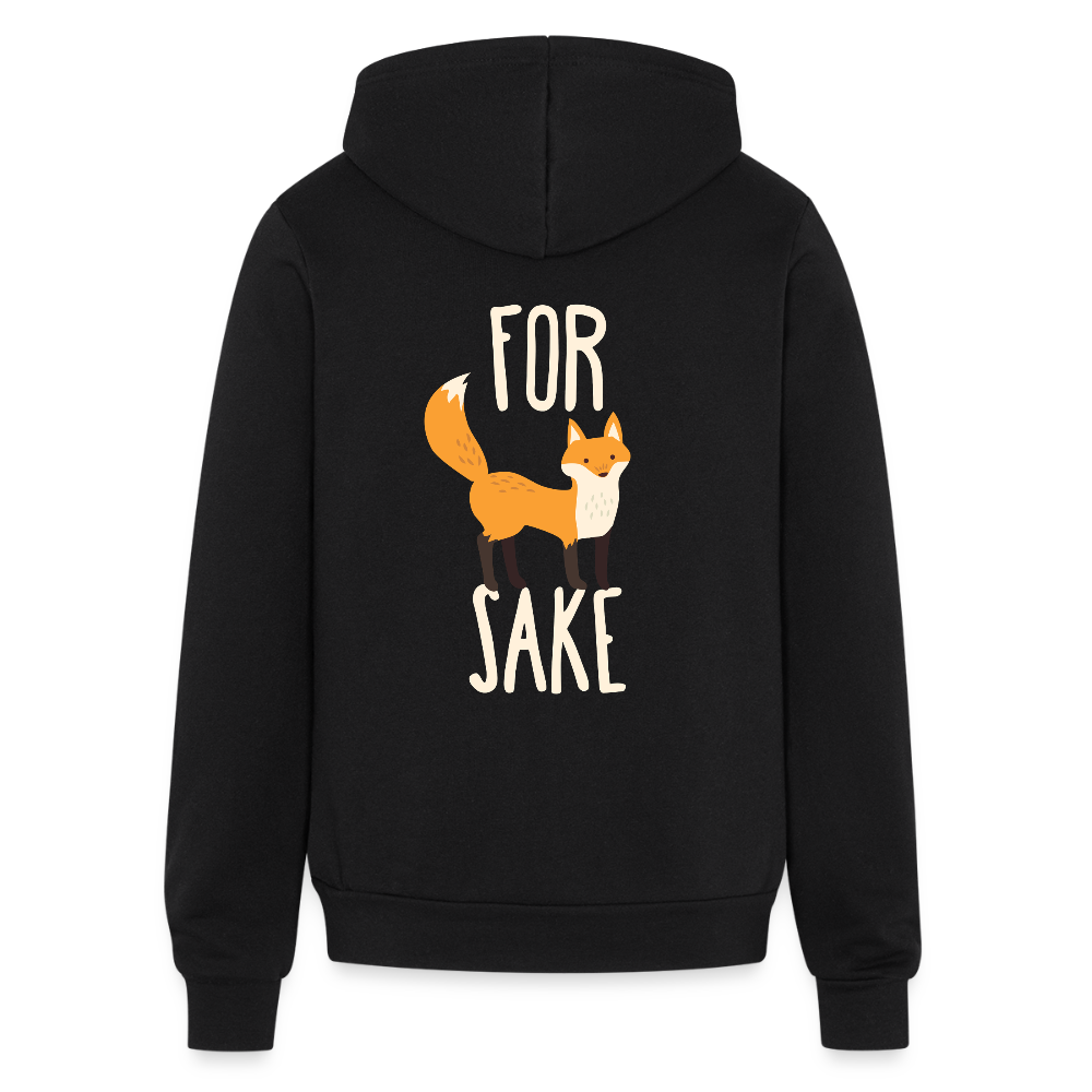 For fox sake Unisex Zip Hoodie Funny Gift Zip Hoodie S00237 - black
