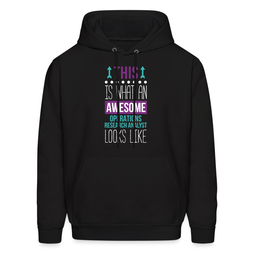 This is what an awesome Operations research analyst looks like  S00069 Men's Hoodie - black