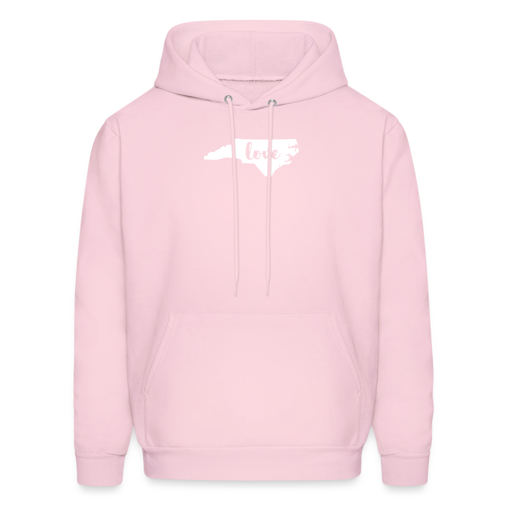 S00033 North Carolina- Love Men's Hoodie - pale pink