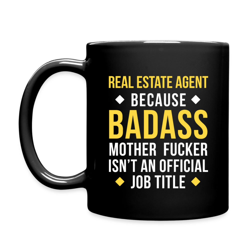 Badass Real Estate Agent Full Color Mug - black