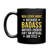 Badass Real Estate Agent Full Color Mug - black