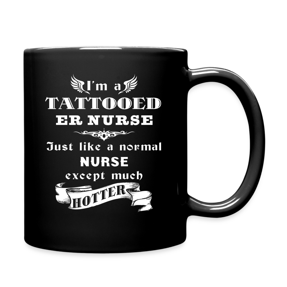 Tattoed Er Nurse Full Color Mug - black