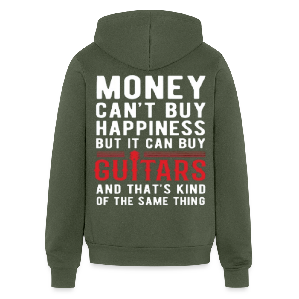 S00312 Money can't buy happiness, but it can buy guitars and that's kind of the same thing Unisex Full Zip Hoodie - military green