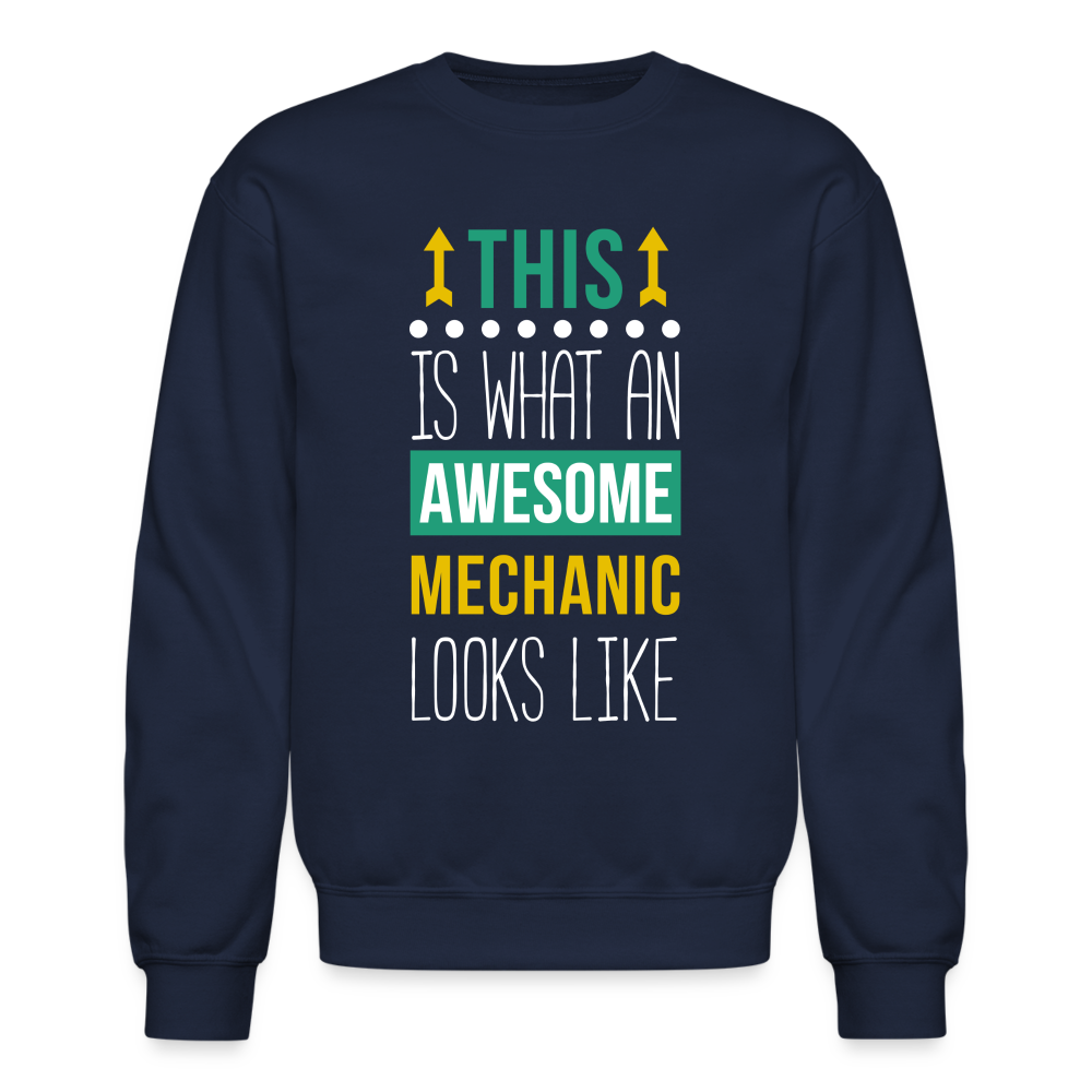S00103 Mechanic Crewneck Sweatshirt - navy