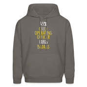 K00260  Chief Operating Officer Hoodie - Operating Officer Apparel, Operating Officer GiftMen's Hoodie - asphalt gray