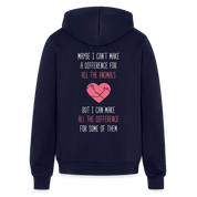 Maybe I can't make a difference for all the animals, but I can make all the difference for some of them  S00058 - navy